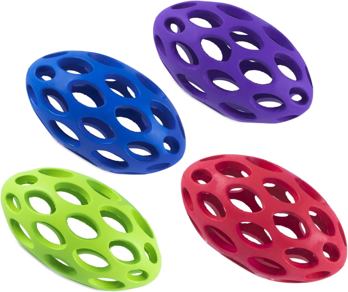 Hol-Ee Mini American Football Durable Rubber Dog Toy, Medium, 1-Pack