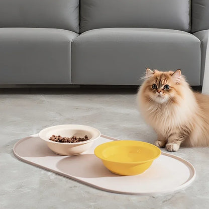 Dog Feeding Mat with Non-Slip Waterproof Design, Pet Food Mat, Compatible with Cat/Dog Bowls Dog Products