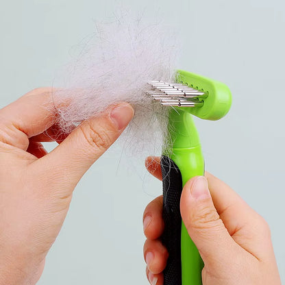 Dog Comb Pet Hair Remover Double Teeth Dog Brush Massage Cat Brush Dogs Grooming Stainless Steel Combs for Dog Pet Products