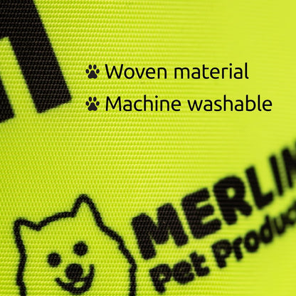 Nervous, Anxious Dog Lead Sleeve Sign, Give Me Space Neon Hi Vis Reactive Dog Leash Slip Cover, Reactive, Awareness, Yellow Warning, Pet Training Leads, Rescue Dogs Accessories by