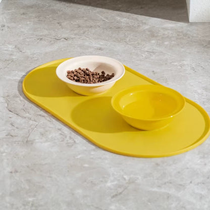 Dog Feeding Mat with Non-Slip Waterproof Design, Pet Food Mat, Compatible with Cat/Dog Bowls Dog Products