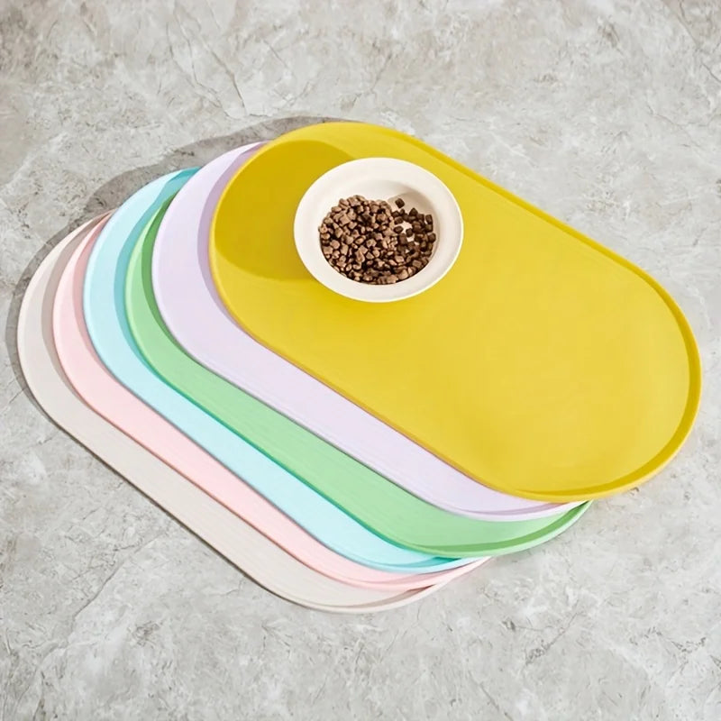 Dog Feeding Mat with Non-Slip Waterproof Design, Pet Food Mat, Compatible with Cat/Dog Bowls Dog Products