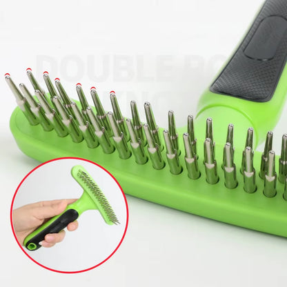 Dog Comb Pet Hair Remover Double Teeth Dog Brush Massage Cat Brush Dogs Grooming Stainless Steel Combs for Dog Pet Products