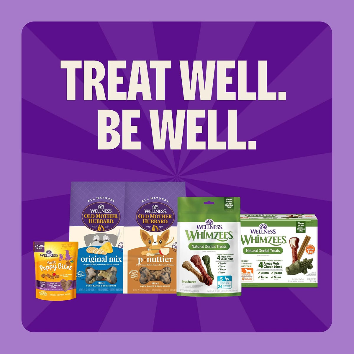 by Wellness Stix Natural Dental Chews for Dogs, Long Lasting Treats, Grain-Free, Freshens Breath, Large Breed, 7 Count
