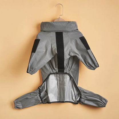 Outdoor Pet Dog Waterproof Raincoat Jumpsuit Sunscreen Reflective Jacket Big Dog Raincoat Pet Products Cat Dog Outdoor Clothes