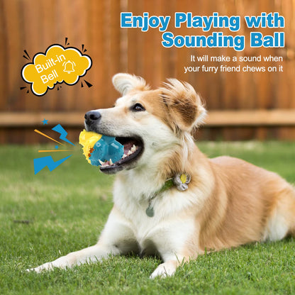 Dog Chewing Toys Dog Grinding Toys Dog Voice Toys Teeth Cleaning Ball Interactive Training anti Bite Rubber Toys Pet Products