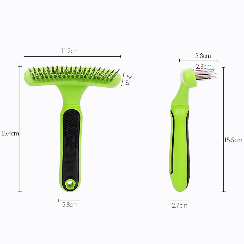 Dog Comb Pet Hair Remover Double Teeth Dog Brush Massage Cat Brush Dogs Grooming Stainless Steel Combs for Dog Pet Products