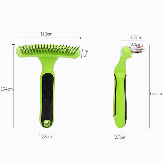 Dog Comb Pet Hair Remover Double Teeth Dog Brush Massage Cat Brush Dogs Grooming Stainless Steel Combs for Dog Pet Products