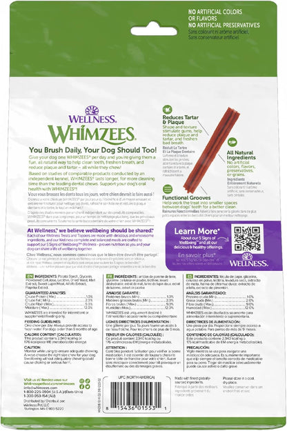 by Wellness Stix Natural Dental Chews for Dogs, Long Lasting Treats, Grain-Free, Freshens Breath, Large Breed, 7 Count