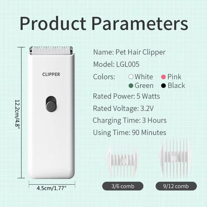 Dog Hair Clipper Electric Pet Hair Trimmer Suitable for Shaving Pet Products