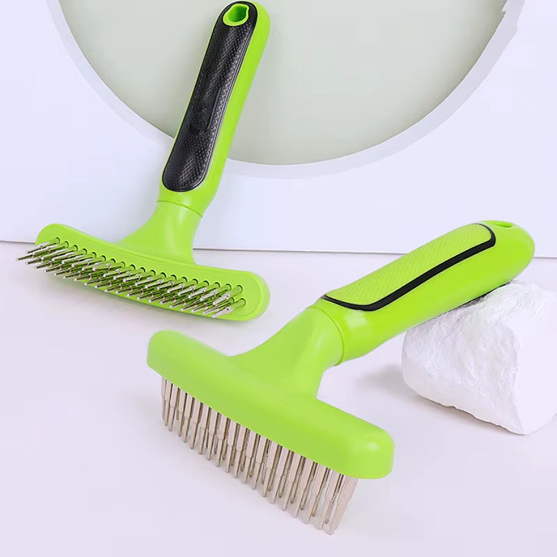 Dog Comb Pet Hair Remover Double Teeth Dog Brush Massage Cat Brush Dogs Grooming Stainless Steel Combs for Dog Pet Products
