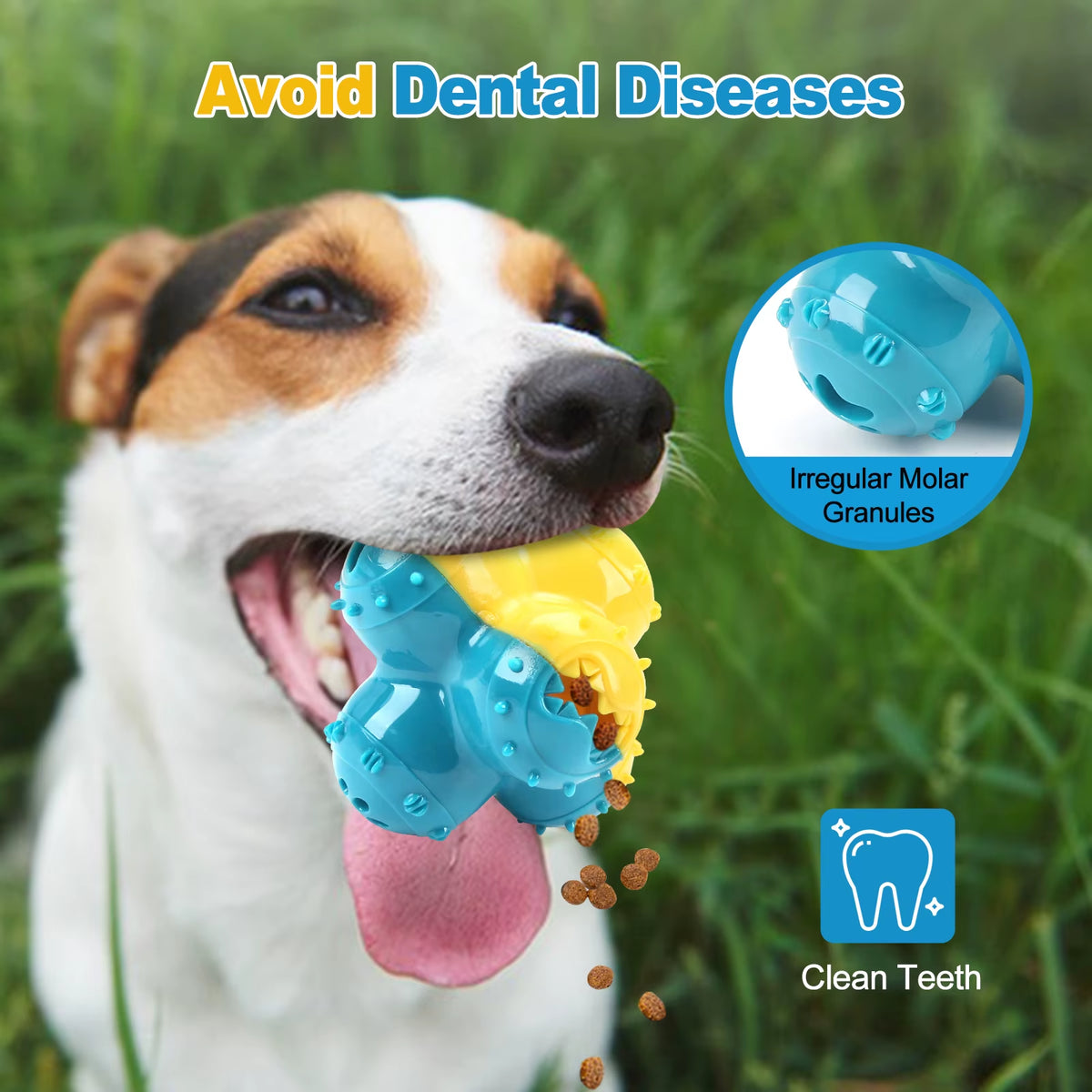Dog Chewing Toys Dog Grinding Toys Dog Voice Toys Teeth Cleaning Ball Interactive Training anti Bite Rubber Toys Pet Products